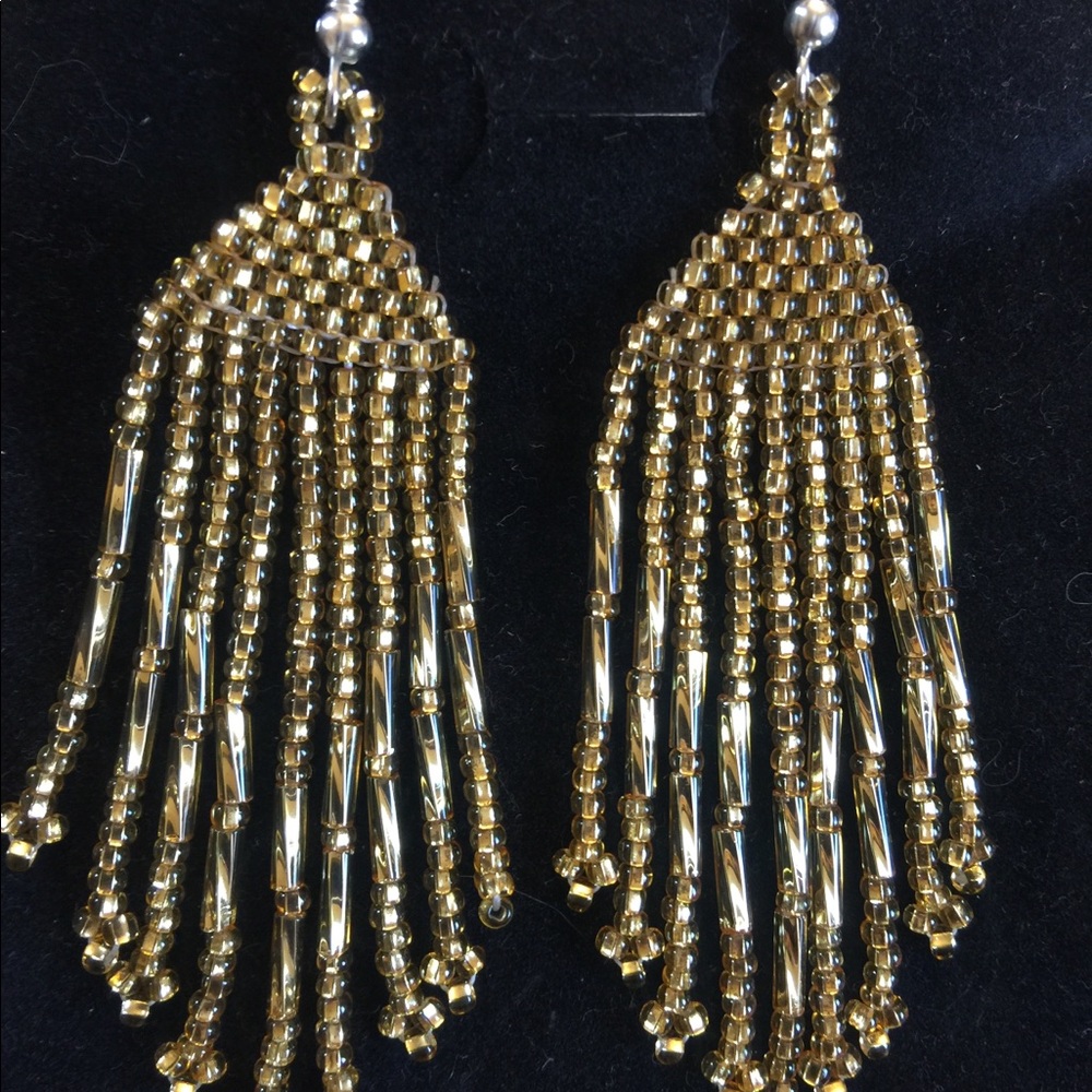 Gold Hand Crafted Earrings